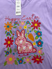 Plus Size 2NDS Happy Easter Lavender Printed V Neck Tee Size 20