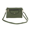 Olive Green Multi Pocket Square Detail Bag