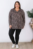 Leopard Print Stretch Knit Top