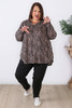 Leopard Print Stretch Knit Top
