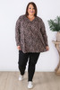 Leopard Print Stretch Knit Top
