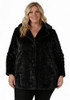 plus size black winter coat