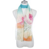 Oriental Lilies Chiffon Scarf