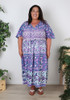 Plus Size Purple Boho Dress
