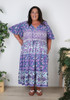 Plus Size Purple Boho Party Dress