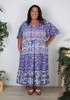 Plus Size Purple Boho Holiday Dress
