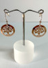 Tree Of Life Rose Gold And Silver Hook Earrings