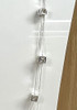 Crystal Cubes Double Strand Silver Necklace