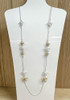 Two Tone Falling Flowers Necklace