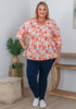 Plus Size Daisy Boho Tie Front Top