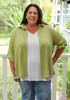 Plus Size Green Button Up Shirt