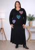 Plus Size Black Soft Stretch Skirt
