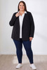 plus size black blazer