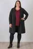 Plus Size Black Trench Coat