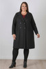 Plus Size Black Trench Coat