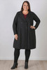 Plus Size Black Trench Coat