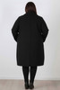 plus size black winter coat
