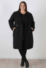 plus size black winter coat