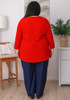 Plus Size Navy Tapered Leg Pants