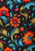 Plus Size Floral Symphony Tie Waist Maxi Dress