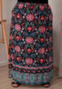 Plus Size Black Floral Skirt