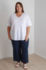 Navy Textured Cotton Casual Pant