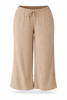 Plus Size Latte Textured Casual Pant