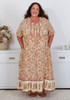 Plus Size Earthy Tone Boho Dress