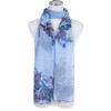 Blue Butterfly Garden Scarf