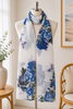  White Butterfly Garden Scarf