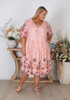 Plus Size Pink Boho Dress