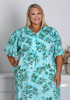 Plus Size Palm Leaf Dress