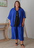 Plus Size Royal Blue Mid Length Dress Pant