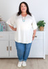 Plus Size Ivory Bamboo Tee
