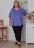 Plus Size Jacaranda Bamboo V Neck Tee 