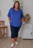 Plus Size Periwinkle Bamboo V Neck Tee