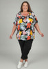 Plus Size Bold And Bright Top 