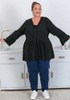Plus Size Black Gypsy Top