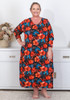Plus Size Moody Floral Long Sleeve Nightie