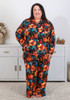 Plus Size Moody Floral Winter Pyjama Set