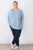 Plus Size Pull On Relaxed Fit Denim Jeans In Indigo Blue