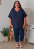 Plus Size Indigo Blue Denim Jeans