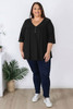 Plus Size Black Top With Lace