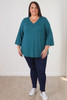 Plus Size Teal Relaxed Fit Top Curvaceous 