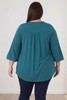 Plus Size Teal Relaxed Fit Top