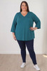 Plus Size Teal Relaxed Fit Top