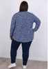 Plus size blue winter jumper long sleeve sizes 18 to 32
