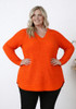 plus size orange jumper 