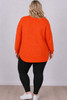 plus size orange jumper 