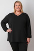 Weekend Ready Long Sleeve Top In Black 